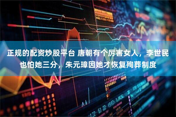 正规的配资炒股平台 唐朝有个厉害女人，李世民也怕她三分，朱元璋因她才恢复殉葬制度
